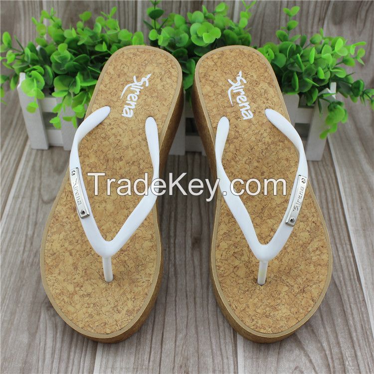 PVC strap high heel sandals slippers