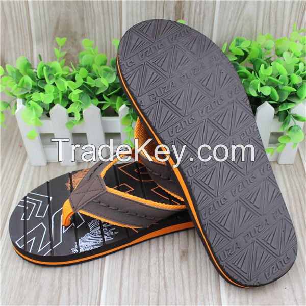 Silk printing children slippers