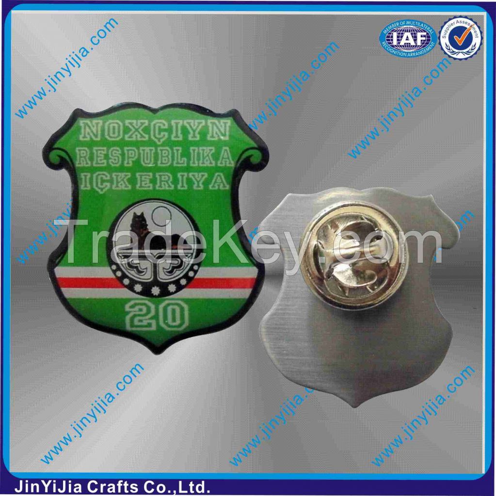 Epoxy Coated Stainless Steel Lapel Pin