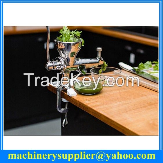 multifunction manual stainless steel wheat grass juicer home use stainless steel hand-made wheatgrass juice extractor low speed juicer for baby