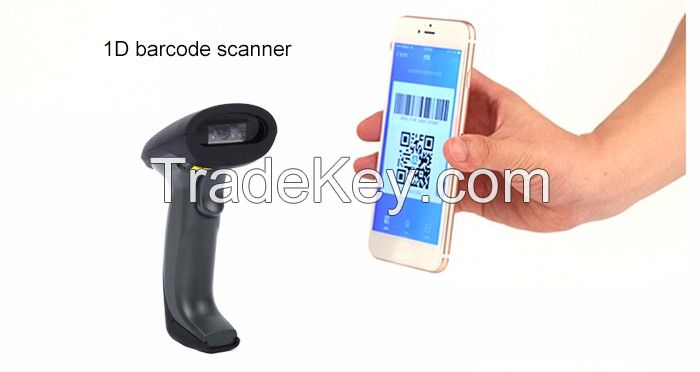 433MHZ Long Range Wireless Charge Station CCD Barcode scanner