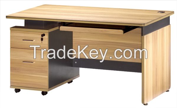 Modern computer table with drawers