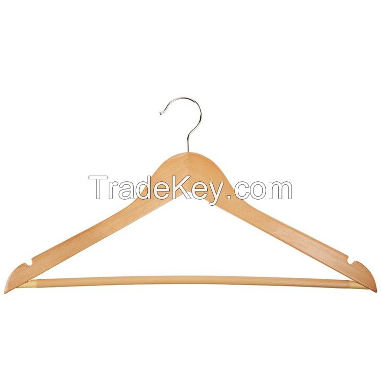 Wooden hanger for coat