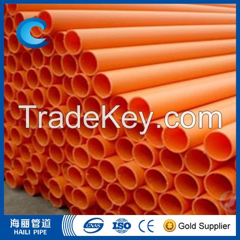 colored 16-110mm PVC electrical conduits
