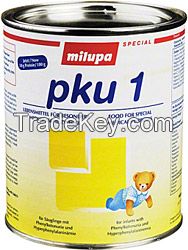 Infant Baby Milk powder, Milupa PKU, Milupa MSUD, Milupa TYR, Milupa HOM, Milupa GA, Milupa OS, Milupa LEU, Milupa LYS, Milupa UCD, Milipa Cystilac, Milupa Low-protein, infant Baby Milk powder all stages, baby milk powder