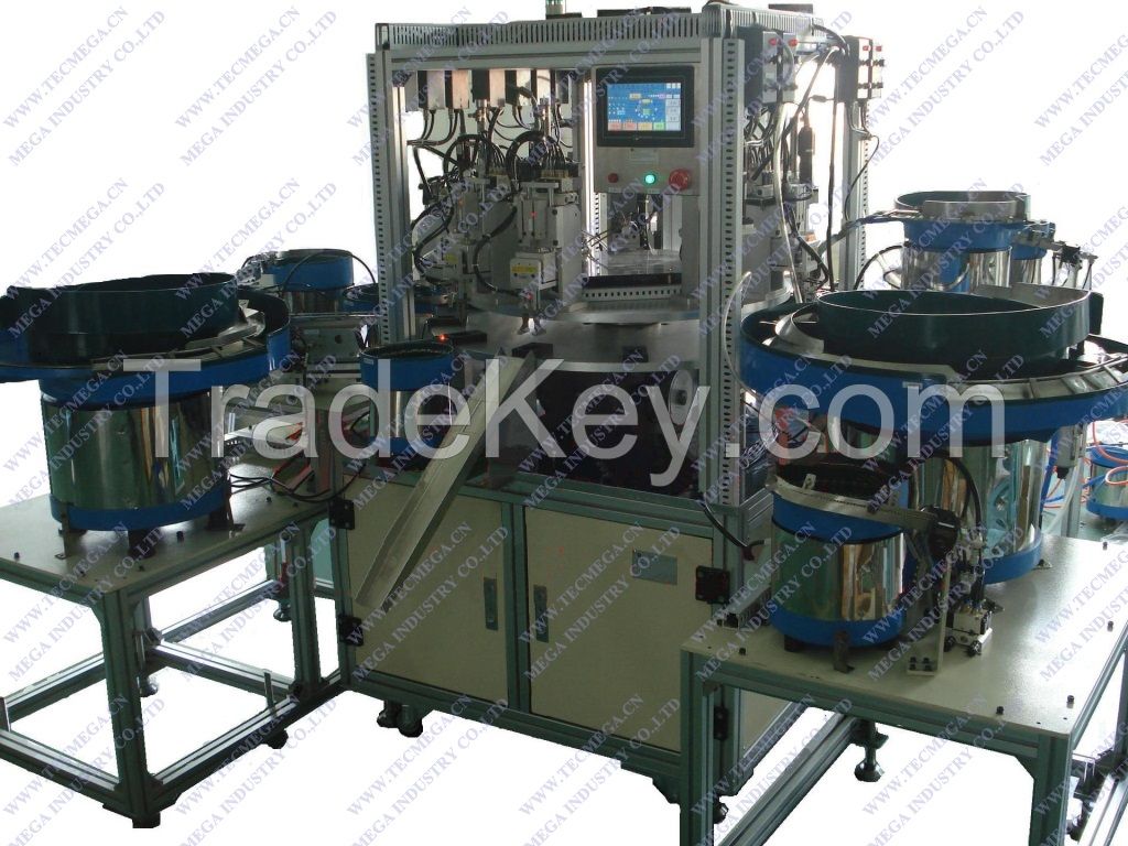 automatic assembly machine for plug