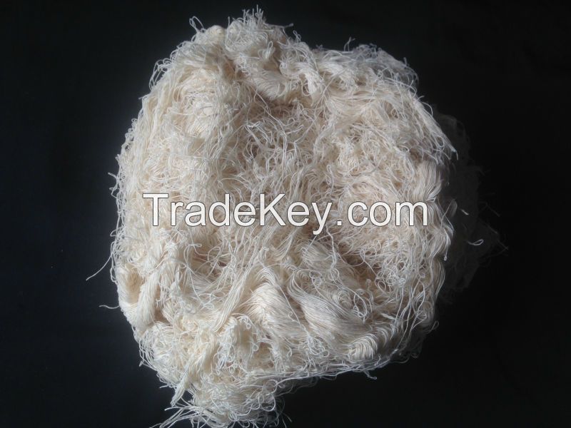 100% cotton white yarn waste