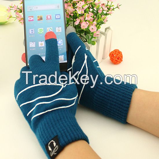 conductive touch fingers touch screen smart gloves