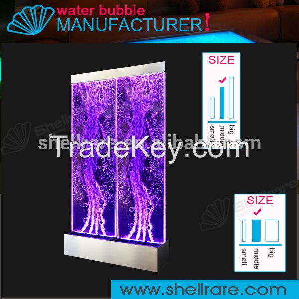 High quality acrylic living room partition wall with led light Made in China waterfall fountain
