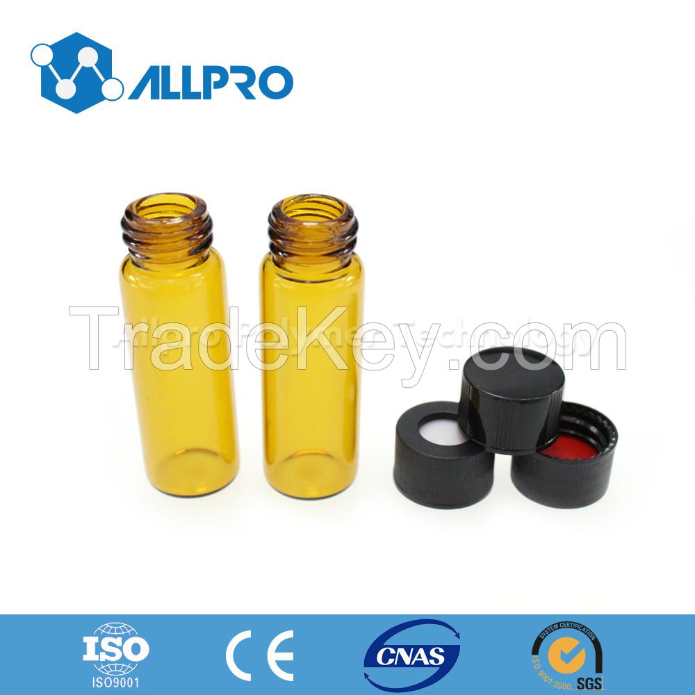 11mm Clear Crimp Top Sample Vial with Writing Patch