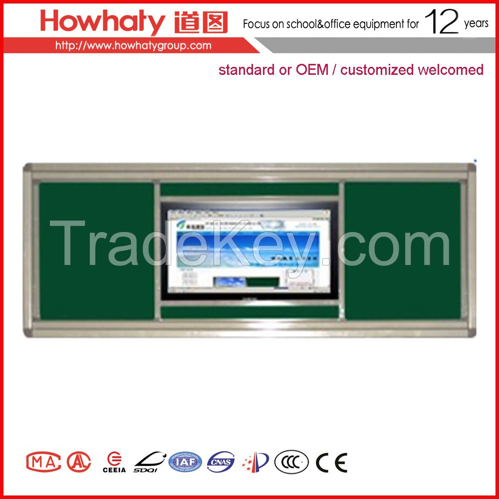 sliding electromagnic interactive whiteboard 