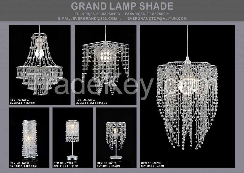 plastic bead lamp styles(7 different lamp styles in same bead design)