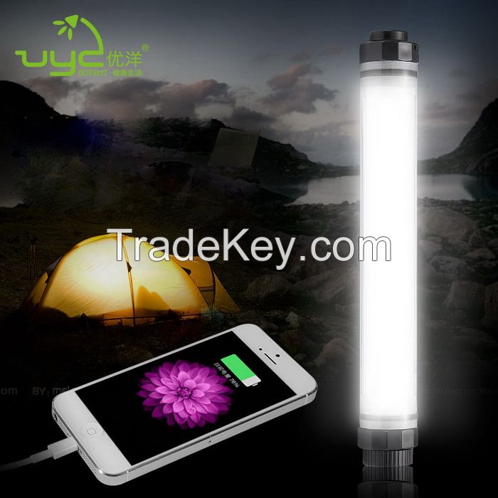 Power Bank Function Waterproof IP68 Battery Camping Rechargeable Light