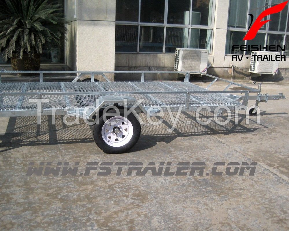 2015 new hot dipped galvanized ATV trailer with ramp