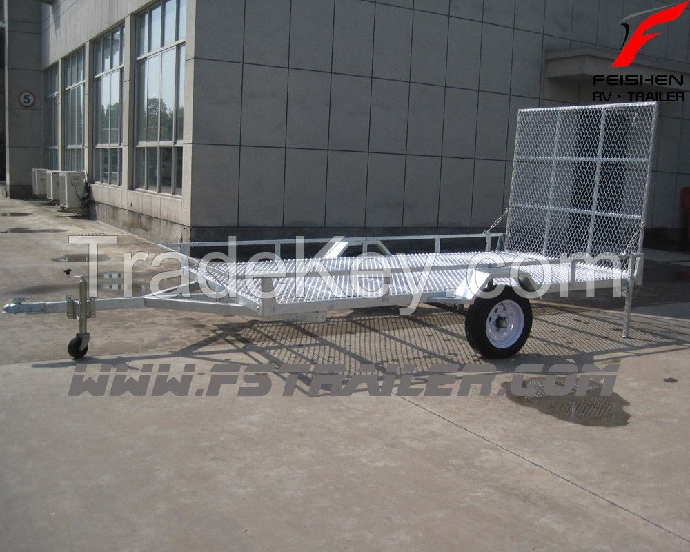 2015 new hot dipped galvanized ATV trailer with ramp