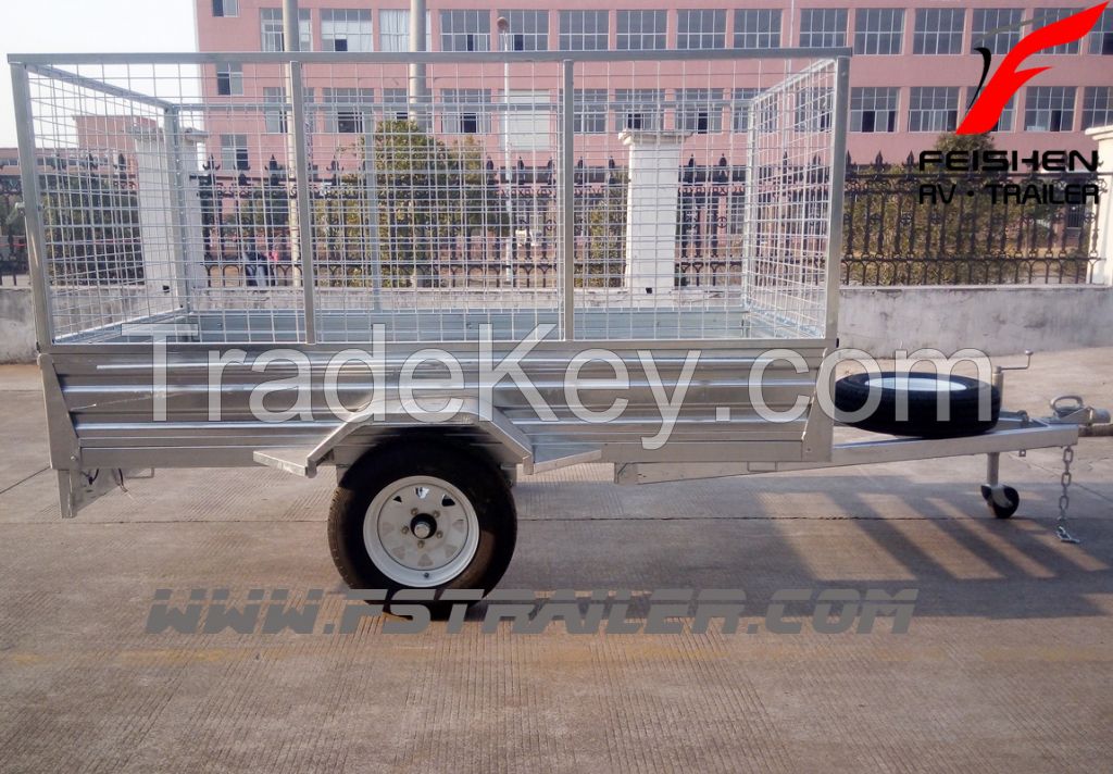 2015 Brand New And High Quality Tipping Cage Trailer 8x4