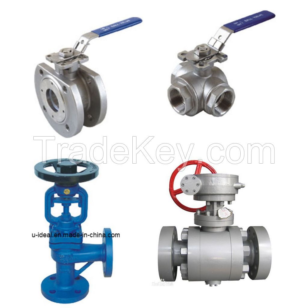 Stainless Steel 2/3 Ways Pneumatic/Manual Control Globe Ball Valve