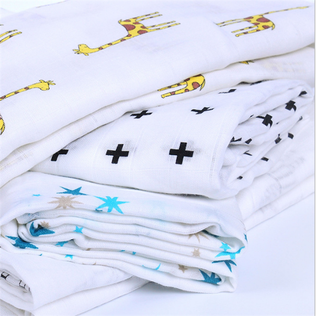 double layer muslin gauze fabrics for baby swaddle blanket