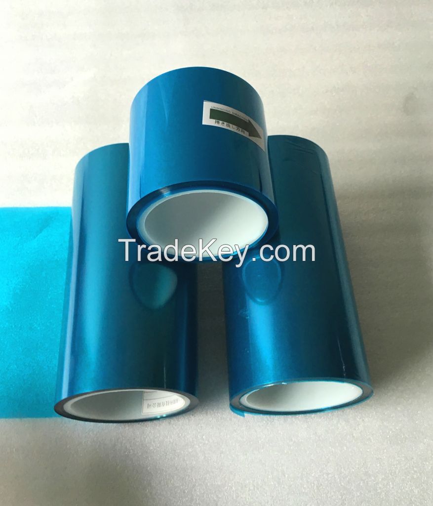 silicone coated blue PET film