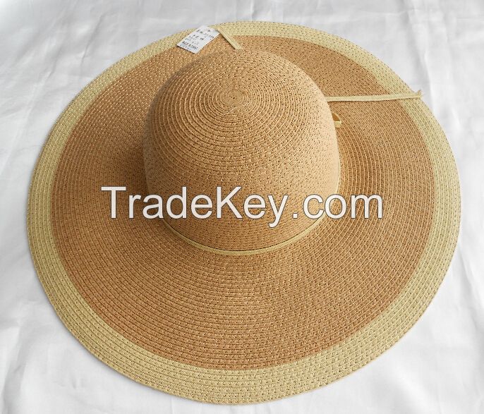 fashion paper straw lady summer hats beach hat