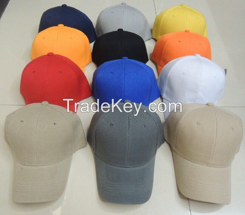 cheap 6 panels cotton custom design sports baseball caps for promotional 