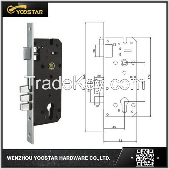 3 dead bolts 8545mm cheap price china steel lock body