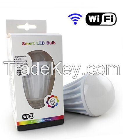 9W Dimmable 2.4G WiFi led light bulb Mi.light rgb+white