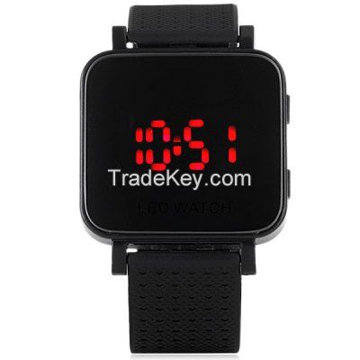 Rectangular Dial LED watch with Date Function