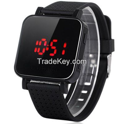 Rectangular Dial LED watch with Date Function