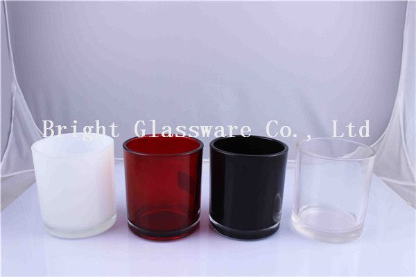 Party decoration glass candle holder with metal lid candle container for sale