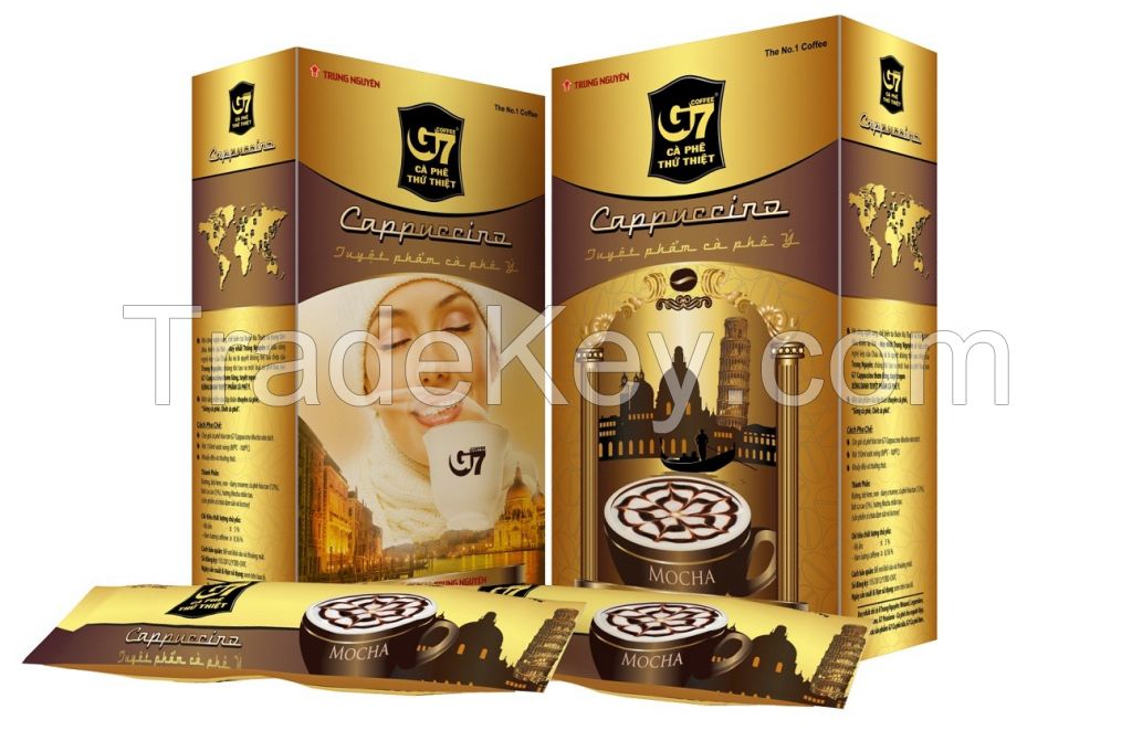 Instant coffee cappuccino chocolate
