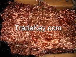MILLBERRY COPPER wire scraps. Best quality. MINIMUM 99,78% purity 