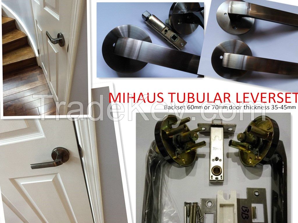 Tubular leverset Passage Privacy Entry Door Handle Lock