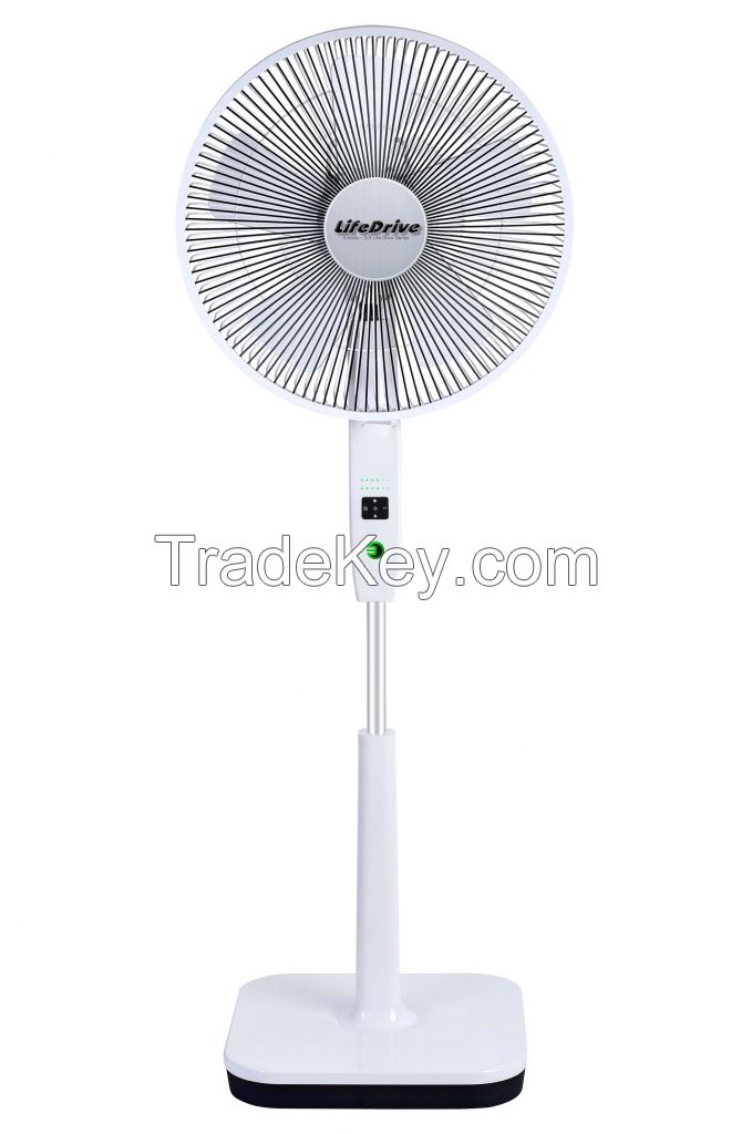 Brady DC Brushless Oscillating rRechargeableFan With Remote Control