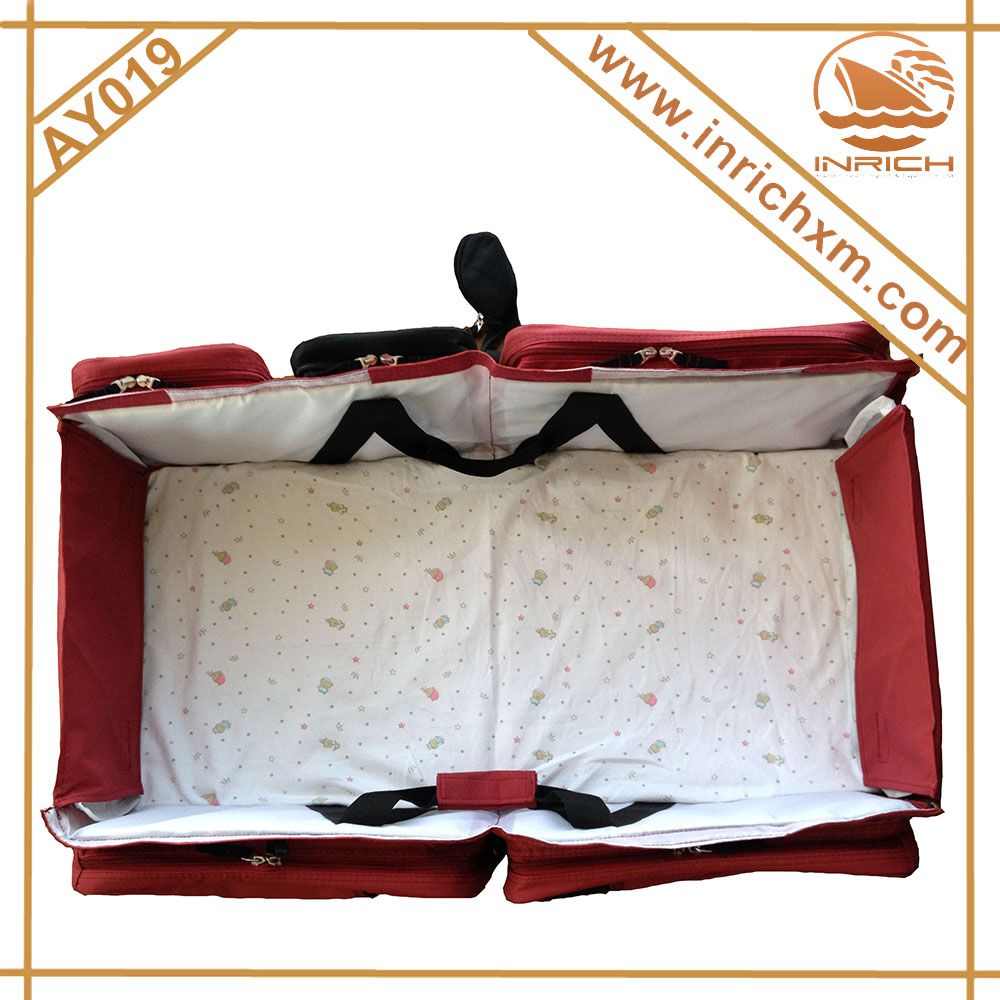 Outdoor Baby Portable Crib, Travel Foldable Baby Carry Cot Bag Small Or