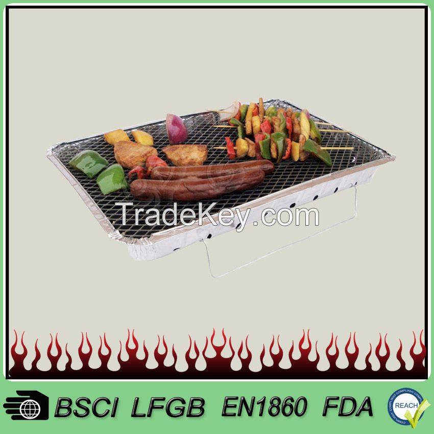 European standard party size disposable instant bbq grill