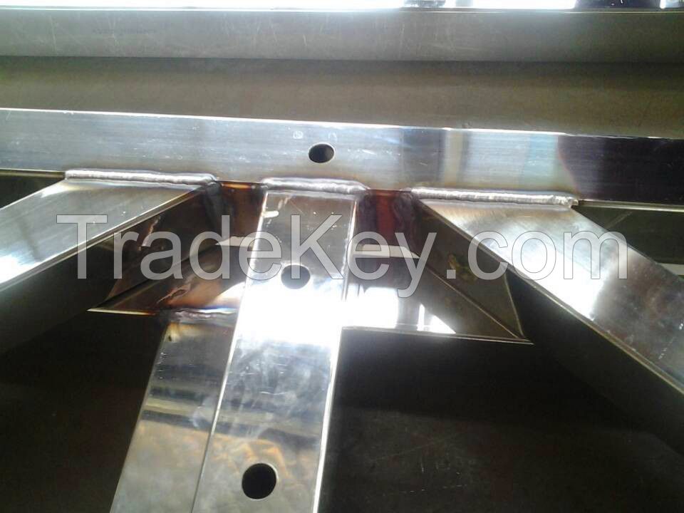 Available in various sizes stainless steel fabrication parts