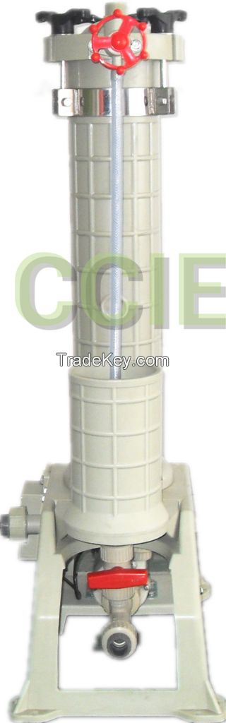 High pressure cartridge filter made from single-piece injected