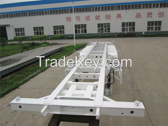 China direct supplier hot selling port skeleton semi trailer with good price