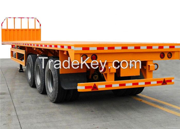 High Quality 3 Axle Container 40ft Flatbed Trailers For Sale
