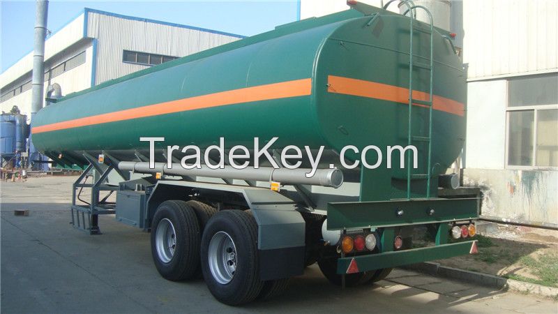 Tri- Axles 36CBM-60CBM Oil Tanker Semi Trailer For Sale