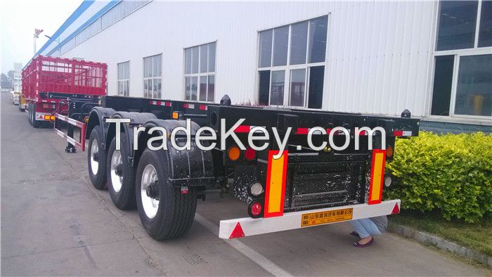 China direct supplier hot selling port skeleton semi trailer with good price