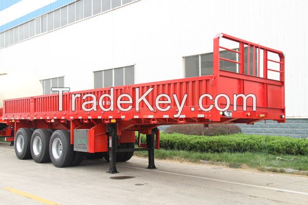 3 axles side wall with competitive price and good quality,40t 3 Axle Side Wall Semi Trailer