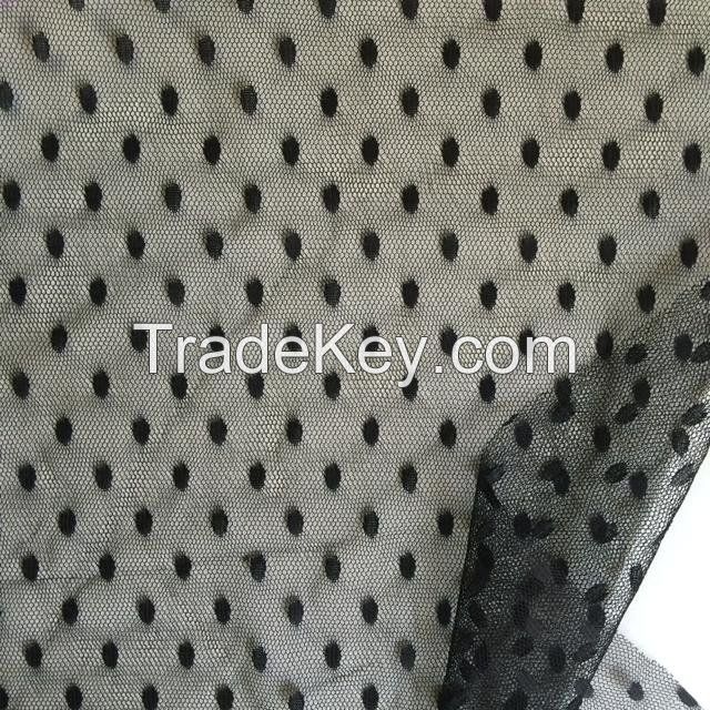 newest design warp knitting lace fabric for mosquito net