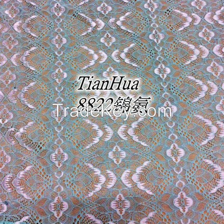 Tianhua knitting good price best quality lace fabric 