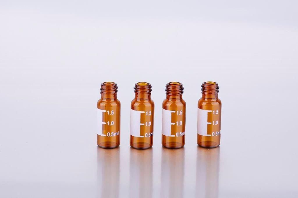 Sample vials for lab autosamplers