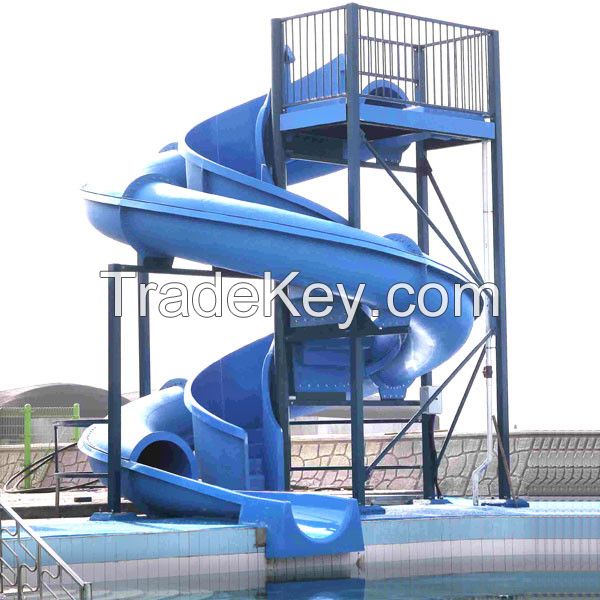 Fiberglass water slide for water park