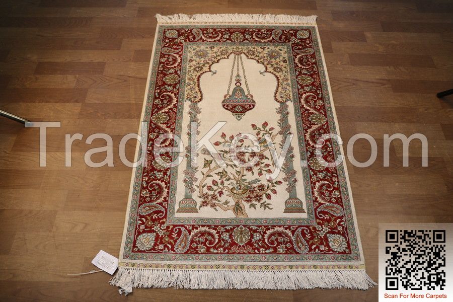 260L Oriental Exquisite Handmade Silk Persian Carpets