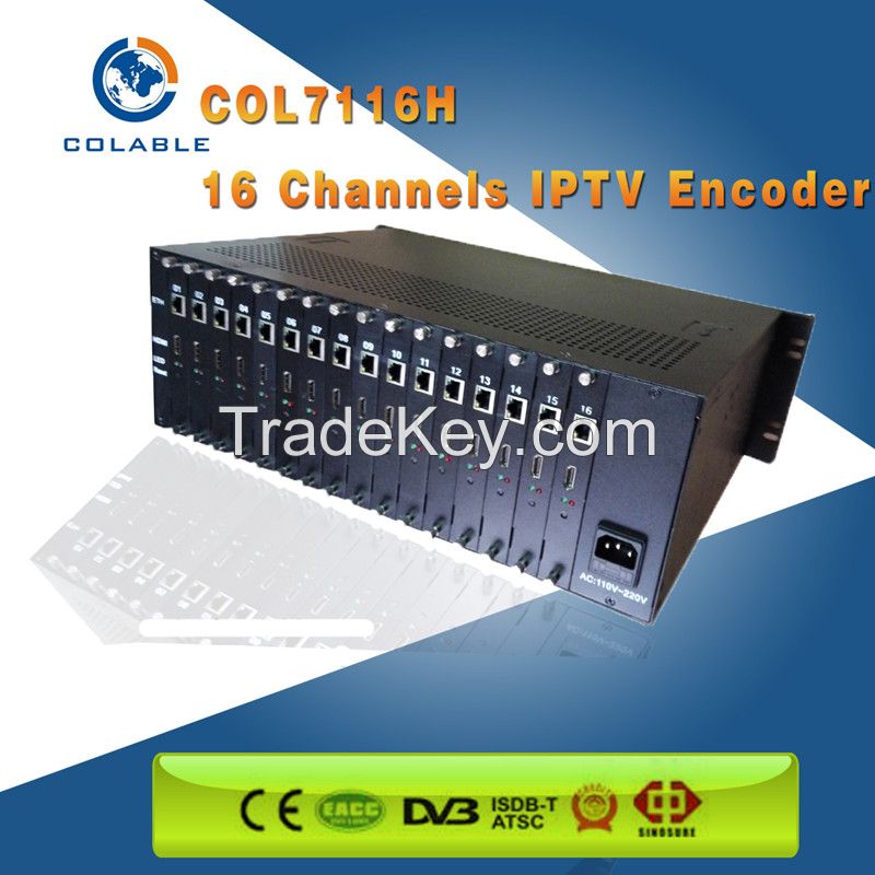 16 channel HDMI IPTV encoder