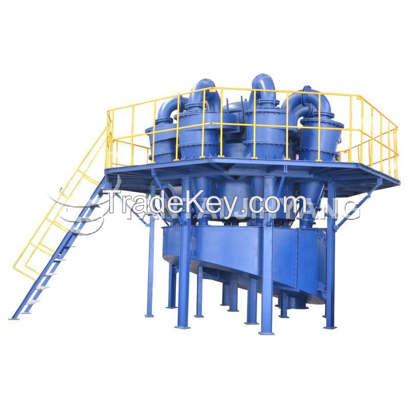 Efficient dewatering hydrocyclone